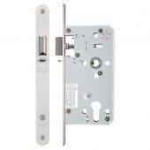 ZDL7255NLRSS - Zoo Hardware Din Night Latch Case - 72mm c&sol;c - Backset 55mm &lpar;Radius&rpar; Satin Stainless Steel