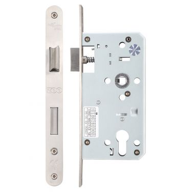 Click Here To Enlarge This Photo Of ZDL7255RSS - Zoo Hardware Din Euro Profile Sashlock - 72mm c&sol;c - Backset 55mm &lpar;Radius&rpar; Satin Stainless Steel