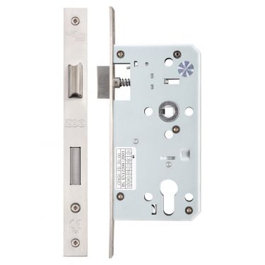 Click Here To Enlarge This Photo Of ZDL7255SS - Zoo Hardware Din Euro Profile Sashlock - 72mm c&sol;c - Backset 55mm &lpar;Square&rpar; Satin Stainless Steel