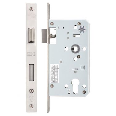 Click Here To Enlarge This Photo Of ZDL7260SS - Zoo Hardware Din Euro Profile Sashlock - 72mm c&sol;c - Backset 60mm &lpar;Square&rpar; Satin Stainless Steel