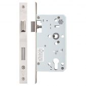 ZDL7260SS - Zoo Hardware Din Euro Profile Sashlock - 72mm c&sol;c - Backset 60mm &lpar;Square&rpar; Satin Stainless Steel
