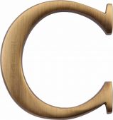 C1565 2 C-AT Heritage Brass Alphabet C Pin Fix 51mm &lpar;2"&rpar; Antique Brass Finish