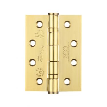 Click Here To Enlarge This Photo Of ZHSS243PVD - Zoo Hardware Grade 13 CE Fire Rated Ball Bearing Hinges &lpar;Square&rpar; 102 x 76 x 3mm PVD Stainless Brass
