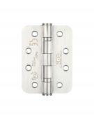 ZHSS243RS - Zoo Hardware Grade 13 CE Fire Rated Ball Bearing Hinges &lpar;Radius&rpar; 102 x 76 x 3mm Satin Stainless Steel