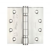 ZHSS244P - Zoo Hardware Grade 13 CE Fire Rated Ball Bearing Hinges &lpar;Square&rpar; 102 x 102 x 3mm Polished Stainless Steel