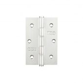 ZHSS352P - Zoo Hardware Slim Knuckle Door Hinges 76 x 52 x 1&period;5mm Polished Stainless Steel