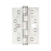 ZHSSDB243S - Zoo Hardware Grade 13 CE Fire Rated &lpar;Dog Bolt&rpar; Ball Bearing Hinges &lpar;Square&rpar; 102 x 76 x 3mm Satin Stainless Steel
