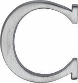 C1565 2 C-SC Heritage Brass Alphabet C Pin Fix 51mm &lpar;2"&rpar; Satin Chrome Finish
