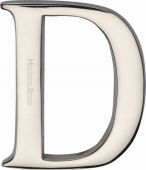 C1565 2 D-PNF Heritage Brass Alphabet D Pin Fix 51mm &lpar;2"&rpar; Polished Nickel Finish