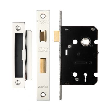 Click Here To Enlarge This Photo Of ZSC364SS - Zoo Hardware 3 Lever Sashlock 64mm &lpar;45mm Backset&rpar; Satin Stainless Steel