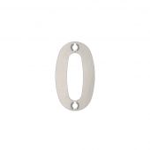 ZSN00SS - Zoo Hardware Numeral &lpar;No 0&rpar; 50mm Satin Stainless Steel