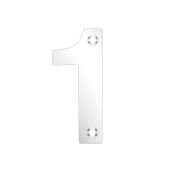 ZSN01APS - Zoo Hardware Numeral &lpar;No 1&rpar; 75mm Polished Stainless