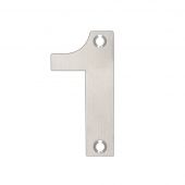ZSN01ASS - Zoo Hardware Numeral &lpar;No 1&rpar; 75mm Satin Stainless Steel
