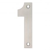 ZSN01BSS - Zoo Hardware Numeral &lpar;No 1&rpar; 102mm Satin Stainless Steel