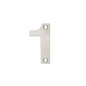 ZSN01SS - Zoo Hardware Numeral &lpar;No 1&rpar; 50mm Satin Stainless Steel