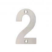 ZSN02ASS - Zoo Hardware Numeral &lpar;No 2&rpar; 75mm Satin Stainless Steel