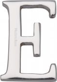C1565 2 E-PC Heritage Brass Alphabet E Pin Fix 51mm &lpar;2"&rpar; Polished Chrome Finish