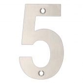 ZSN05BSS - Zoo Hardware Numeral &lpar;No 5&rpar; 102mm Satin Stainless Steel