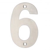 ZSN06BSS - Zoo Hardware Numeral &lpar;No 6 & 9&rpar; 102mm Satin Stainless Steel