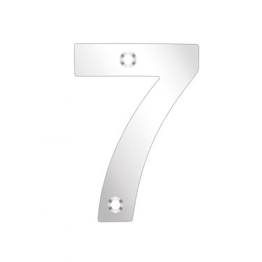 Click Here To Enlarge This Photo Of ZSN07APS - Zoo Hardware Numeral &lpar;No 7&rpar; 75mm Polished Stainless
