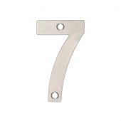 ZSN07ASS - Zoo Hardware Numeral &lpar;No 7&rpar; 75mm Satin Stainless Steel