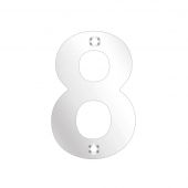 ZSN08APS - Zoo Hardware Numeral &lpar;No 8&rpar; 75mm Polished Stainless