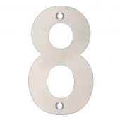 ZSN08BSS - Zoo Hardware Numeral &lpar;No 8&rpar; 102mm Satin Stainless Steel