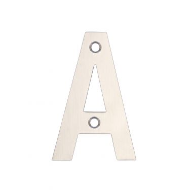 Click Here To Enlarge This Photo Of ZSNASS75 - Zoo Hardware Letter &lpar;A&rpar; 75mm Satin Stainless Steel