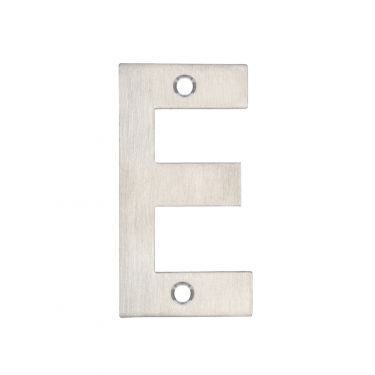 Click Here To Enlarge This Photo Of ZSNESS75 - Zoo Hardware Letter &lpar;E&rpar; 75mm Satin Stainless Steel