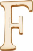 C1565 2 F-PB Heritage Brass Alphabet F Pin Fix 51mm &lpar;2"&rpar; Polished Brass Finish