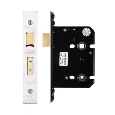 Click Here To Enlarge This Photo Of ZUKB76SS - Zoo Hardware Architectural Heavy Duty Bathroom Lock 76mm &lpar;57mm backset&rpar; Satin Stainless Steel