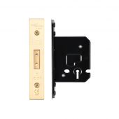 ZUKD364PVD - Zoo Hardware Architectural Heavy Duty 3 Lever Deadlock 64mm &lpar;45mm backset&rpar; PVD Stainless Brass