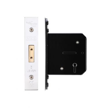Click Here To Enlarge This Photo Of ZUKD576SS - Zoo Hardware Architectural Heavy Duty 5 Lever Deadlock 76mm &lpar;57mm backset&rpar; Satin Stainless Steel