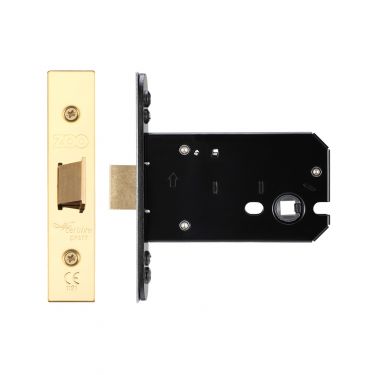 Click Here To Enlarge This Photo Of ZUKF102PVD - Zoo Hardware Architectural Heavy Duty Flat latch 102mm &lpar;82mm backset&rpar; PVD Stainless Brass