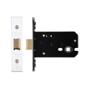Click Here To Enlarge This Photo Of ZUKF102SS - Zoo Hardware Architectural Heavy Duty Flat latch 102mm &lpar;82mm backset&rpar; Satin Stainless Steel
