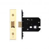 ZUKF76PVD - Zoo Hardware Architectural Heavy Duty Flat latch 76mm &lpar;57mm backset&rpar; PVD Stainless Brass