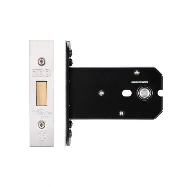 Click Here To Enlarge This Photo Of ZUKFD102SS - Zoo Hardware Architectural Heavy Duty Flat Dead Bolt 102mm &lpar;82mm backset&rpar; Satin Stainless Steel