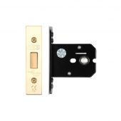 ZUKFD76PVD - Zoo Hardware Architectural Heavy Duty Flat Dead Bolt 76mm &lpar;57mm backset&rpar; PVD Stainless Brass