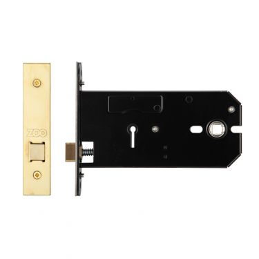 Click Here To Enlarge This Photo Of ZUKH152PVD - Zoo Hardware Architectural Heavy Duty Horizontal Latch 152mm &lpar;127mm backset&rpar; Polished Brass
