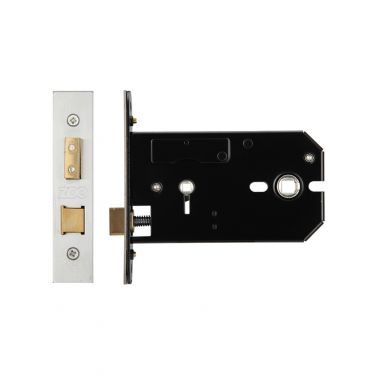 Click Here To Enlarge This Photo Of ZUKHB127SS - Zoo Hardware Architectural Heavy Duty Horizontal Bathroom Lock 127mm &lpar;102mm backset&rpar; Satin Stainless Steel