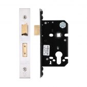 ZUKS64EPSS - Zoo Hardware Architectural Heavy Duty Euro Profile Sashlock 64mm &lpar;45mm backset&rpar; Satin Stainless Steel