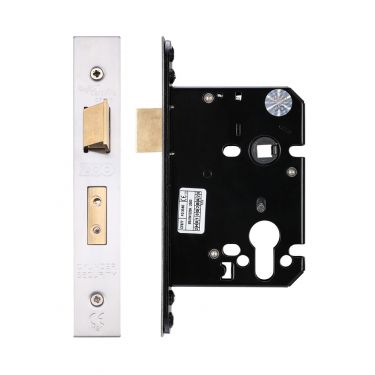 Click Here To Enlarge This Photo Of ZUKS76EPSS - Zoo Hardware Architectural Heavy Duty Euro Profile Sashlock 76mm &lpar;57mm backset&rpar; Satin Stainless Steel