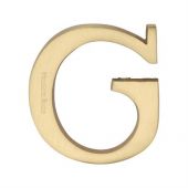 C1565 2 G-SB Heritage Brass Alphabet G Pin Fix 51mm &lpar;2"&rpar; Satin Brass Finish