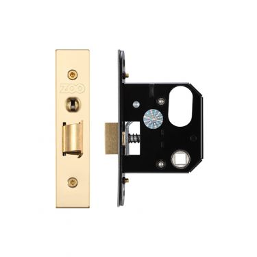 Click Here To Enlarge This Photo Of ZURNL64PVD - Zoo Hardware Replacement Mortice Nightlatch 64mm &lpar;45mm backset&rpar; PVD Stainless Brass