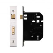 ZURS376SS - Zoo Hardware 3 Lever Replacement Sashlock 76mm &lpar;57mm backset&rpar; Satin Stainless Steel