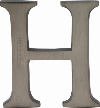 Click Here To Enlarge This Photo Of C1565 2 H-MB Heritage Brass Alphabet H Pin Fix 51mm &lpar;2"&rpar; Matt Bronze Finish