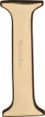 C1565 2 I-PB Heritage Brass Alphabet I Pin Fix 51mm &lpar;2"&rpar; Polished Brass Finish