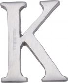 C1565 2 K-SC Heritage Brass Alphabet K Pin Fix 51mm &lpar;2"&rpar; Satin Chrome Finish