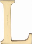 C1565 2 L-SB Heritage Brass Alphabet L Pin Fix 51mm &lpar;2"&rpar; Satin Brass Finish