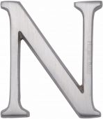 C1565 2 N-SC Heritage Brass Alphabet N Pin Fix 51mm &lpar;2"&rpar; Satin Chrome Finish
